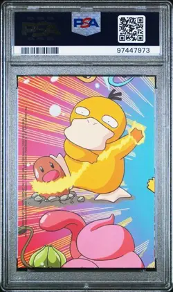 2000 Topps Pokemon TV -Pikachu- Animation Series 2 Stick-Ons #8 PSA 8 - Image 2