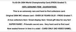 Yu-Gi-Oh 2004 World Championship Sinister Serpent Card Game Graded Tournament WC - Image 2