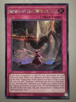 YUGIOH SONGS OF THE DOMINATORS ASIA ENGLISH EDITION ALIN-AE078 SECRET RARE - Image 1