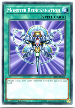 Monster Reincarnation - LEDU-EN048 - Common - 1st Edition - Yugioh - Image 1