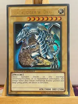 Blauaugiger W. Drache LC01-DE004 Ultra Rare Deutsch NM YUGIOH - Image 1
