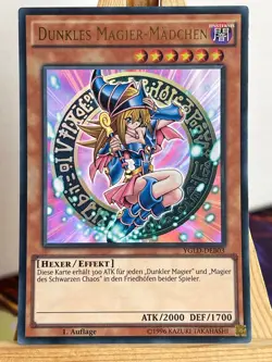 Dunkles Magier-Madchen YGLD-DEB03 Ultra Rare Deutsch NM YUGIOH - Image 1
