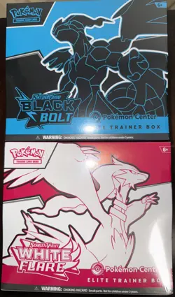 Pokemon Center Black Bolt and White Flare ETB NIB Factory Sealed!!! - Image 1