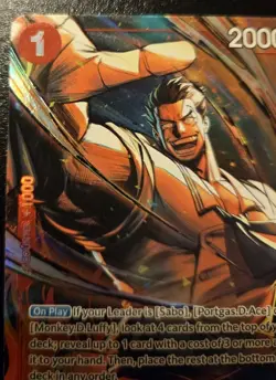 Monkey.D.Garp (Alt. Art) OP13-016 Rare Carrying On His Will One Piece Card Game - Image 2