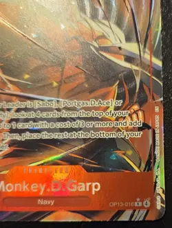 Monkey.D.Garp (Alt. Art) OP13-016 Rare Carrying On His Will One Piece Card Game - Image 5