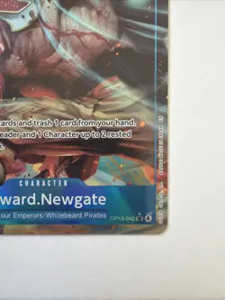 One Piece Card Edward.Newgate Alt Art OP13-042 Carrying On His Will English - Image 3