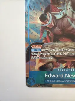 One Piece Card Edward.Newgate Alt Art OP13-042 Carrying On His Will English - Image 4