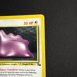 Pokemon TCG Ditto Fossil, Holo Rare, Unlimited, Vintage Card 3/62 - Image 3
