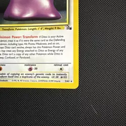 Pokemon TCG Ditto Fossil, Holo Rare, Unlimited, Vintage Card 3/62 - Image 4