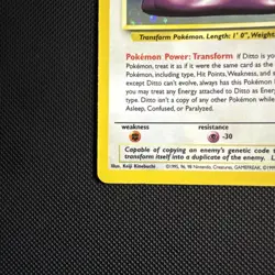Pokemon TCG Ditto Fossil, Holo Rare, Unlimited, Vintage Card 3/62 - Image 5
