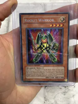 Yugioh Rocket Warrior CT2-EN005 Secret Rare Limited Edition MP Card Yu-Gi-Oh! - Image 1