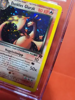 Pokemon Karte/card - Dark Charizard Dunkles Glurak 4/82 Misprint Holo NM / Mint+ - Image 4