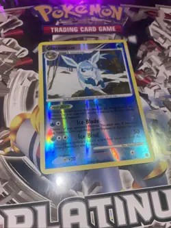 Pokemon TCG Glaceon Rising Rivals Uncommon Card 41/111 Reverse Holo LP - Image 2