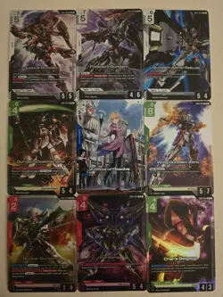 gundam newtype rising- LR/U+ card lot a show of resolve alt art + bonus cards! - Image 2