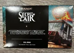 MTG Secret Lair PlayStation Twisted Metal Sol Ring Rainbow Foil Edition - Sealed - Image 1