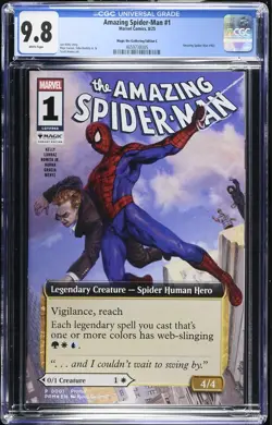 AMAZING SPIDER-MAN #1 CGC 9.8 MAGIC THE GATHERING EDITION "C" VARIANT MTG ASM 15 - Image 1