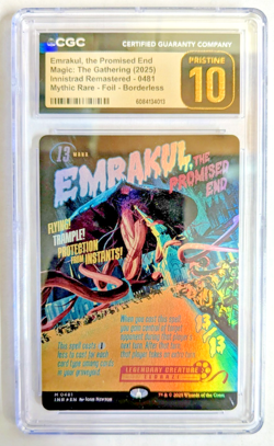 MTG MYTHIC RARE FOIL BORDERLESS Emrakul, the Promised End CGC PRISTINE GRADE 10 - Image 1