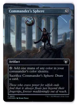 Commander's Sphere NM* FOIL BORDERLESS Commander Masters 0655 mtg -UnltdCards - Image 1