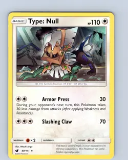 Pokemon Type: Null S&M Crimson Invasion 89/111 Deck Exclusive Regular Rare NM - Image 1
