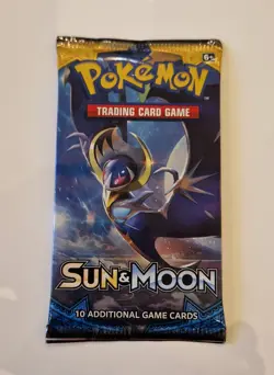 Pokemon TCG 'Sun and Moon Base Set' Booster Pack - Factory Sealed - Image 1