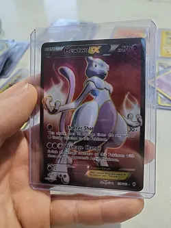 Pokemon XY Breakthrough Mewtwo EX Ultra Rare Full Art #158/162 HP - Image 1