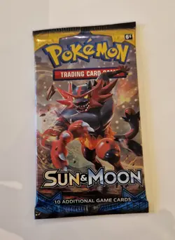 Pokemon TCG 'Sun and Moon Base Set' Booster Pack - Factory Sealed - Image 1