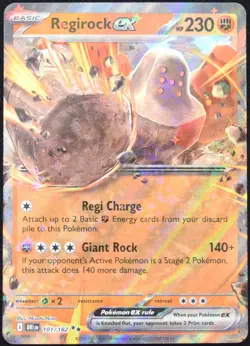Pokemon TCG Regirock ex 101/182 2025 Destined Rivals Double Rare Card - NM - Image 1
