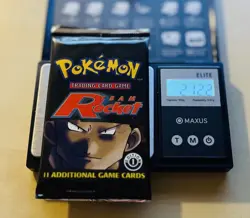 21.2g HeavyU! Wizards Of The Coast Pokemon Team Rocket 1st Edition Booster Pack - Image 1