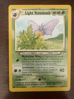 Light Venomoth 53/105 Neo Destiny - LP Pokemon TCG - Image 1