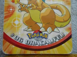 DRACAUFEU #06 - TOPPS TV ANIMATION EDITION - CARTE POKEMON - BON ETAT - Image 3