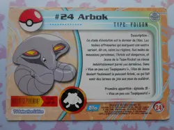 ARBOK #24 - TOPPS TV ANIMATION EDITION 1999 - CARTE POKEMON - TRES BON ETAT - Image 4