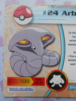 ARBOK #24 - TOPPS TV ANIMATION EDITION 1999 - CARTE POKEMON - TRES BON ETAT - Image 5