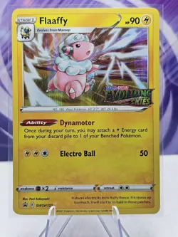 Pokemon TCG Flaaffy Evolving Skies SWSH122 Holo Black Star Promo Stamped - Image 1