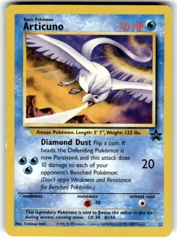 Pokemon TCG Articuno Wizards Black Star Promos 22 Regular Promo LP - Image 1
