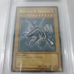 Yugioh Red-Eyes B Dragon LOB-070 1st Edition PSA BGS 9 (Beckett) NA English OG - Image 3
