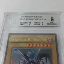 Yugioh Red-Eyes B Dragon LOB-070 1st Edition PSA BGS 9 (Beckett) NA English OG - Image 5