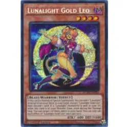 Yugioh! LP Lunalight Gold Leo - DUAD-EN005 - Secret Rare - 1st Edition Lightly P - Image 1
