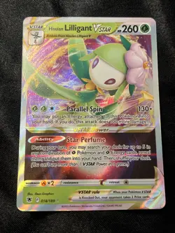 Hisuian Lilligant VSTAR 018/189 Astral Radiance NM Pokemon TCG Card - Image 1