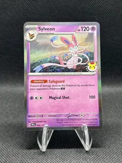 ?? 2025 Pokemon Day Stamped Sylveon 040/131 Holo Foil Exclusive Promo Card ?? - Image 1