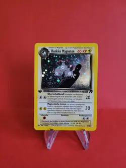 Pokemon Karte/card - Dunkles Magneton 11/82 Rocket Set Holo 1. Edition Near Mint - Image 1
