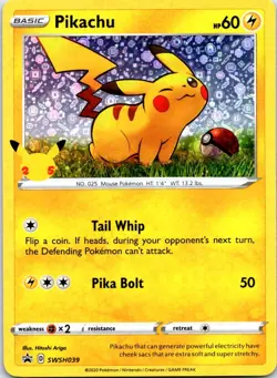 Pikachu - (General Mills) SWSH039 Miscellaneous Cards & Products Promo Holo NM - Image 1
