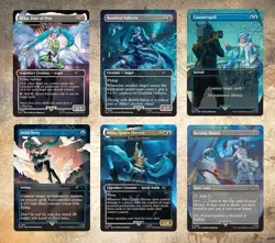 MTG Secret Lair x Hatsune Miku Winter Diva Rainbow Foil Anime SLD Swan Song HOT - Image 1