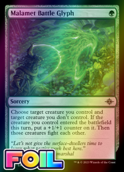x1 Malamet Battle Glyph LCI MTG 198 FOIL UNCOMMON M/NM 1x - Image 1