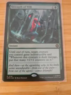 MTG Strength of Will (FOIL) 0118 Spider-Man M/NM Free UK P&P - Image 1