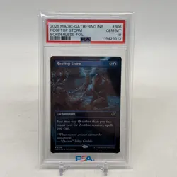 2025 Magic The Gathering Rooftop Storm Borderless Foil PSA 10! - Image 1
