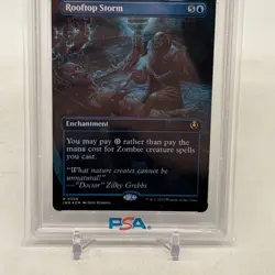 2025 Magic The Gathering Rooftop Storm Borderless Foil PSA 10! - Image 4