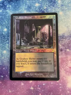 Godless Shrine RETRO FRAME FOIL, Ravnica Remastered, MTG NM/M - Image 1
