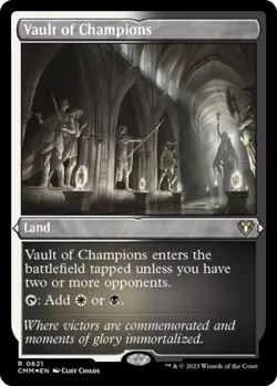 Vault of Champions (Foil Etched) -Foil Light Play MTG Commander Masters - Image 1