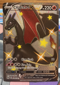 Pokemon Shiny Charizard V 079/073 Champions Path Secret Rare Full Art Card NM - Image 1