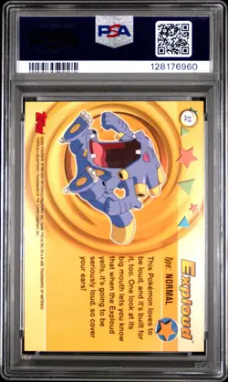 2003 TOPPS POKEMON ADVANCED FOIL #32 EXPLOUD PSA 10 - Image 2
